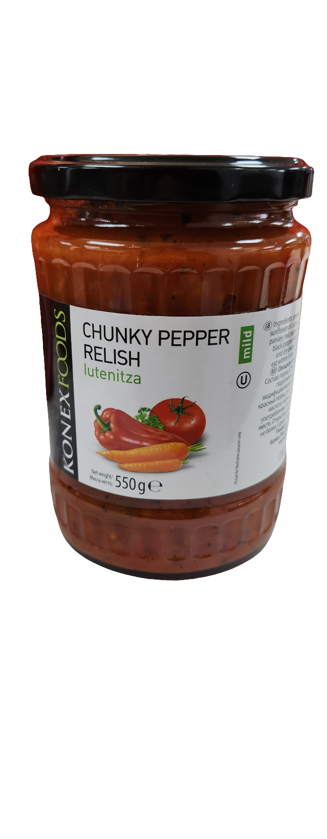 Chunky Pepper Relish lutenitza 550g mild