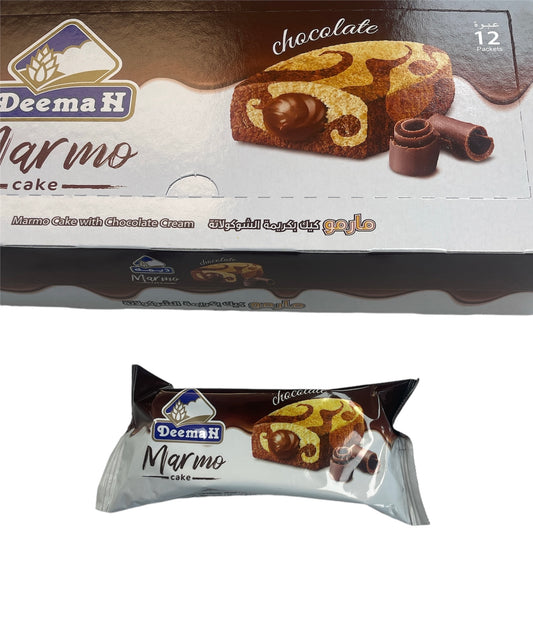 Marmo cake chocolate flavoured cream 12 pieces