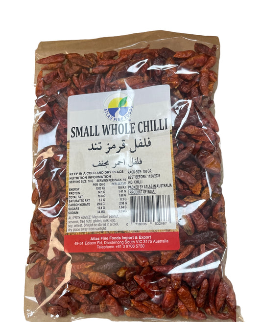 Atlas Small whole chilli 100g