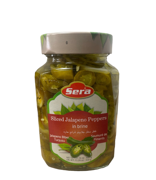 Sera sliced jalapeño peppers in brine 600g