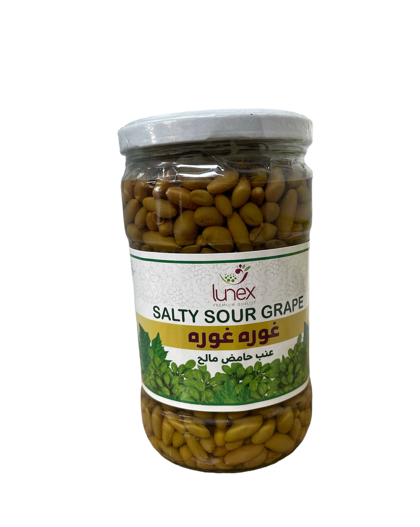 Lunex salty sour grape pickle 660g