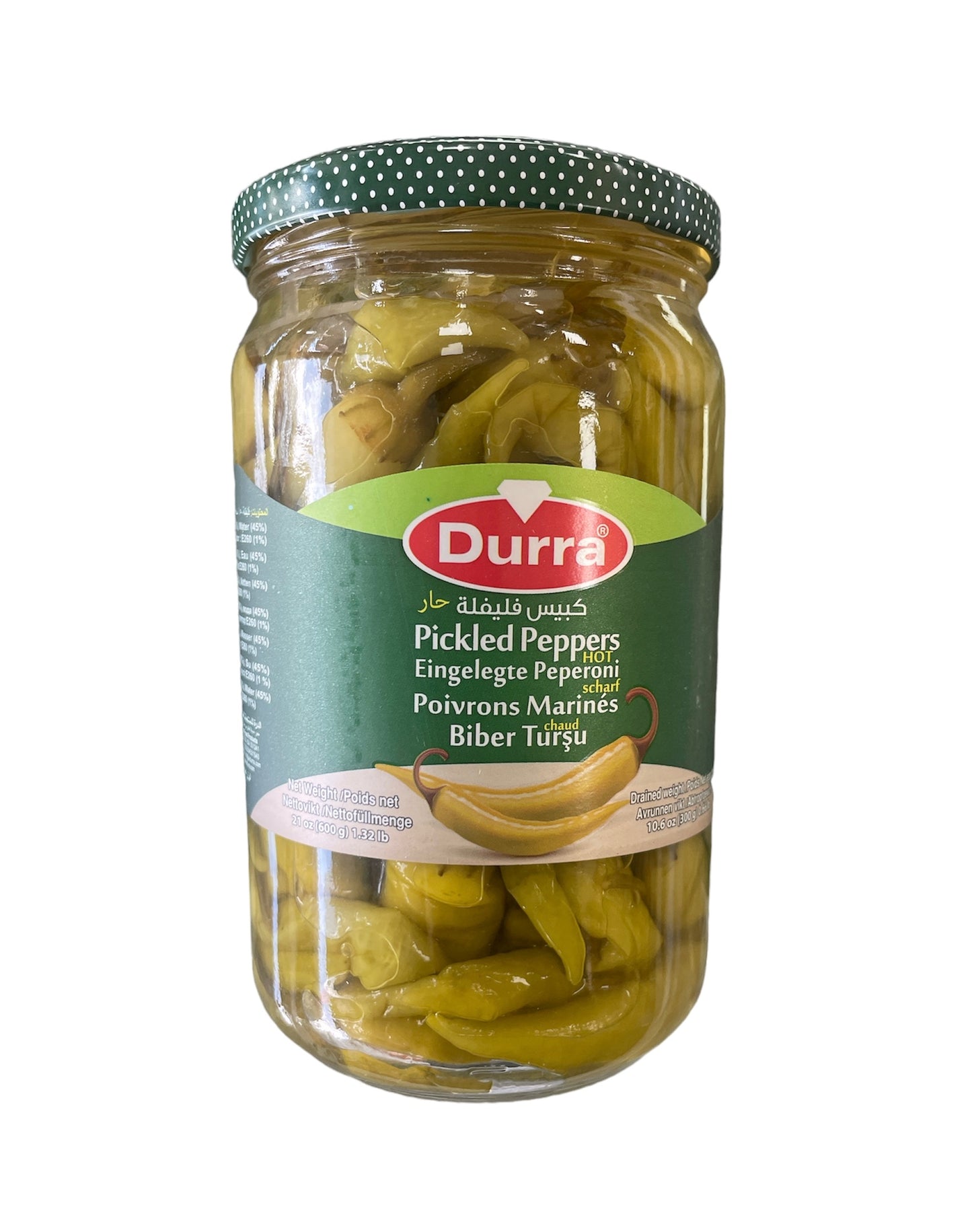 Durra pickled peppers 600g