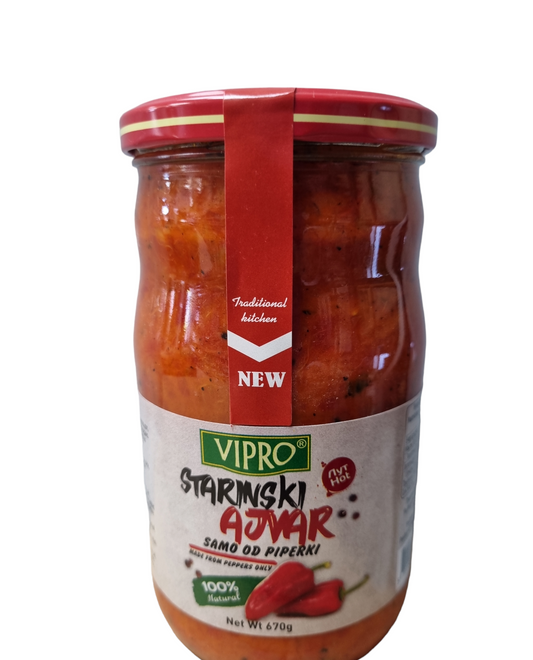 Vipro starinkski ajvar hot 670g