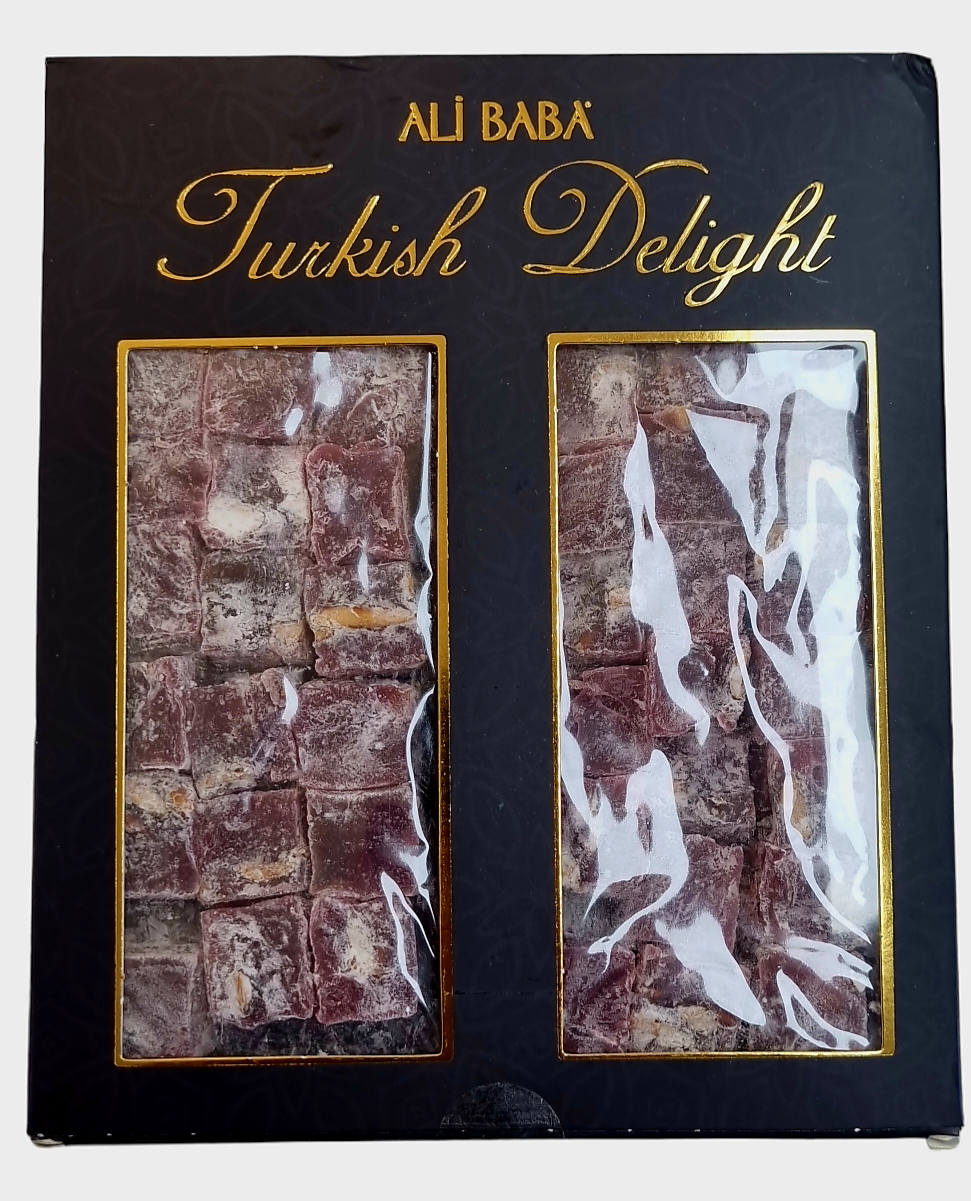 Alibaba turkish delight with pomegrante flavour & roasted almonds 550g