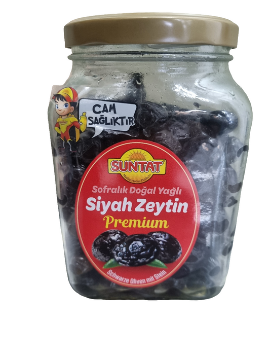 Suntat black olives siyah zeytin 900g