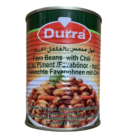 Durra foul / fava beans with chilli