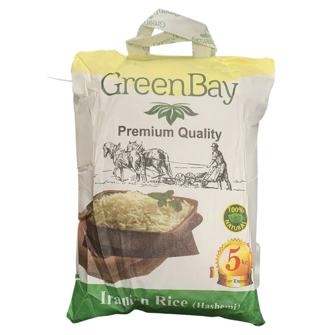 Hashimi Rice Iranian Hashimi rice Green BAY 5KG – Maihan Supermarket